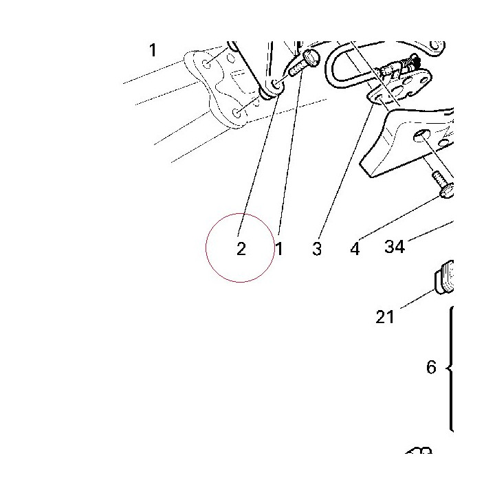 Handle, pillion rider 80610111AG