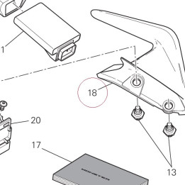 Grip, grab rail, left 80610371B