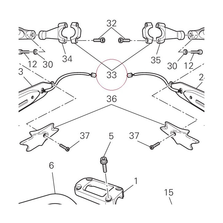 Bracket, mirror 80811261A