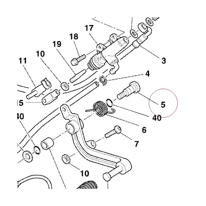 Pin pedal 80A053548