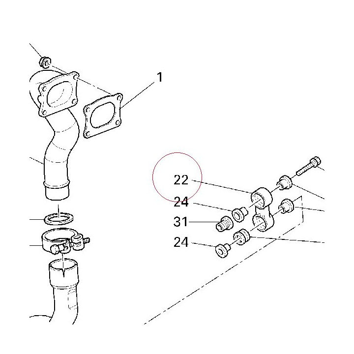 Bracket, muffler support 80A062649