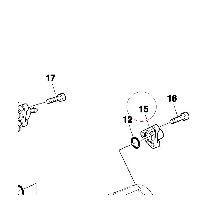 Water output connector 81410361AB