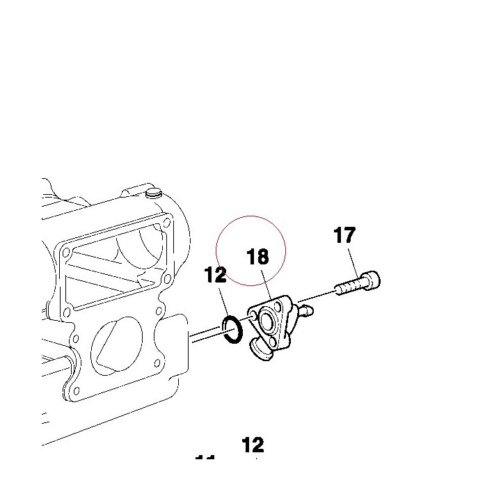 Water output connector 81410381AB