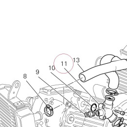 Water output connector 81410591A