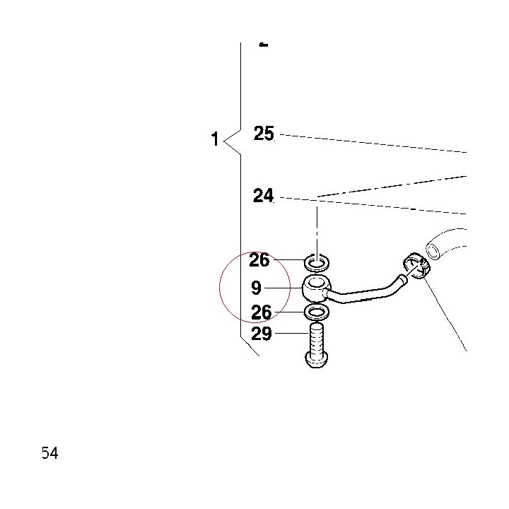 Joint, fuel hose 81410891A