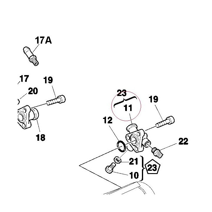 Water output connector 81411071A