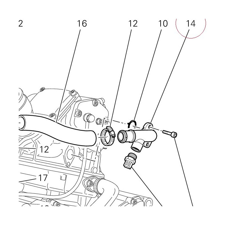 Water output connector 81411231A