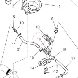 Bracket sensor pressure 81415251B