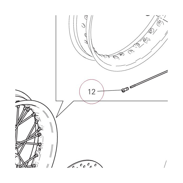 Nipple, spoke 81540051AA