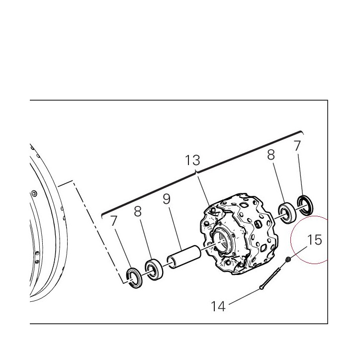 Nipple, spoke 81540063A