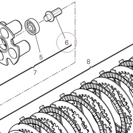Piece, clutch push 81810151A