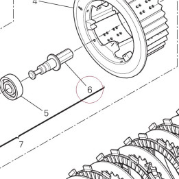 Clutch control pin 81810402A