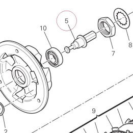Clutch control pin 81810481A