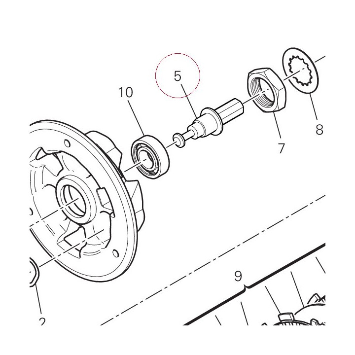 Clutch control pin 81810481A