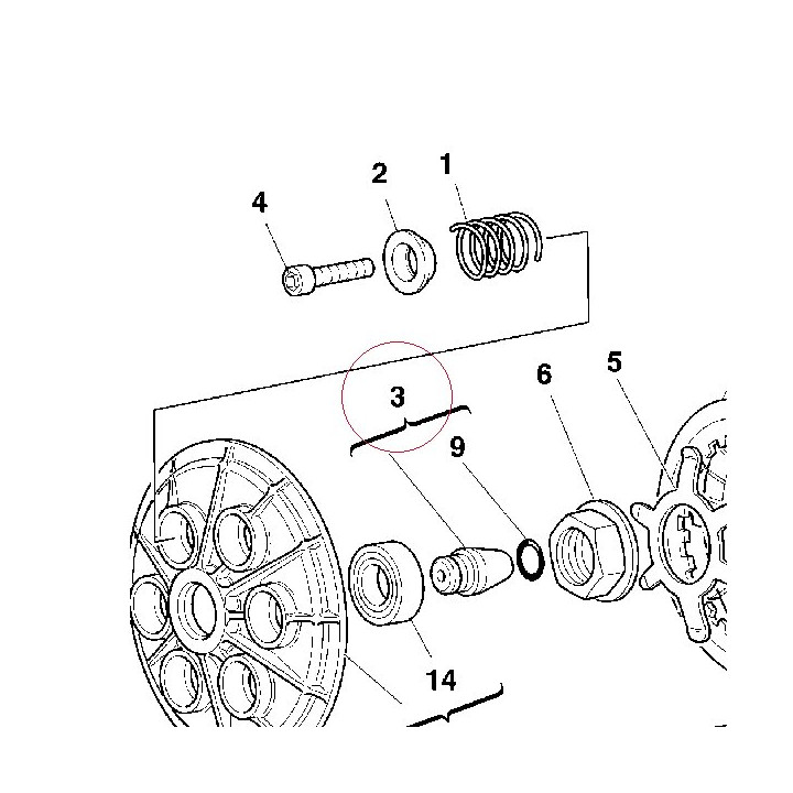 Piece, clutch push 81820111A