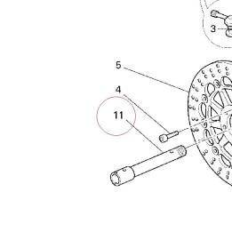 Front wheel spindle 81910171C