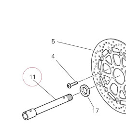 Front wheel spindle 81910431A