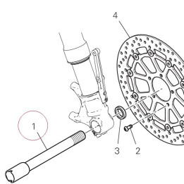 Front wheel spindle 81910691A