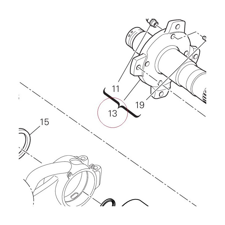 Hub, rear wheel 81920421A