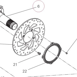 Rear wheel spindle 819Z0021A