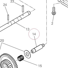 Starter reduction shaft 82010162A