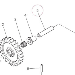 Starter reduction shaft 82010171A