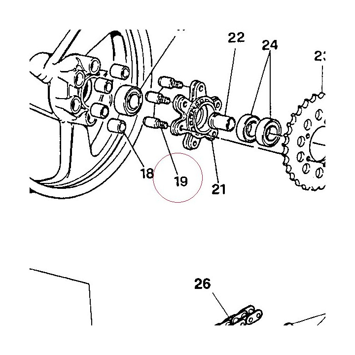 Spring drive fixing bush 82110091A