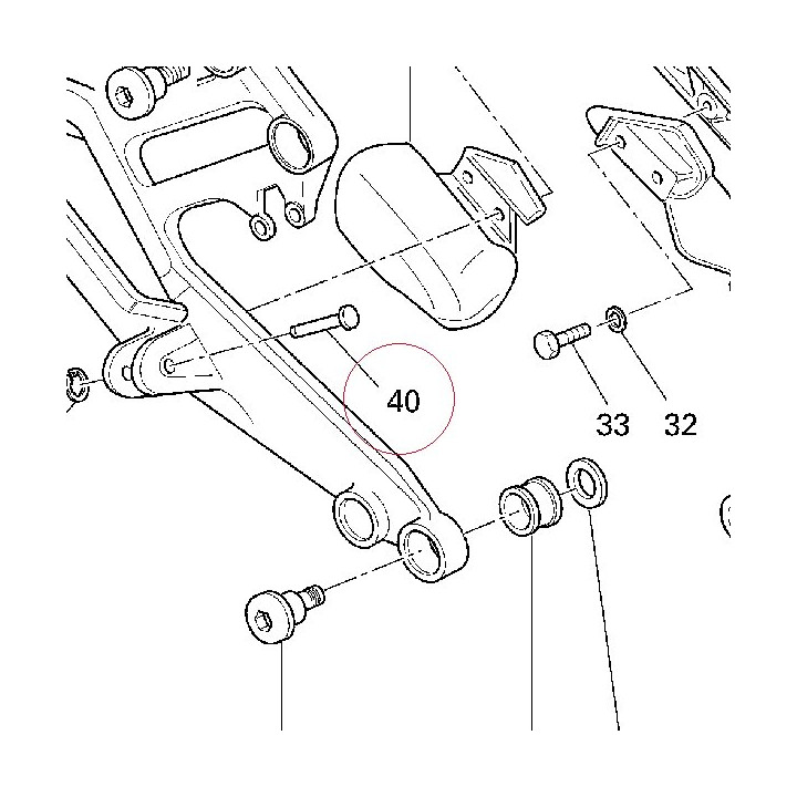 Footrest pin 82110901A