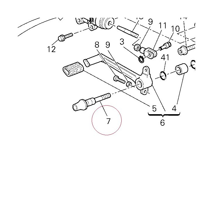 Shaft, brake 82110911A