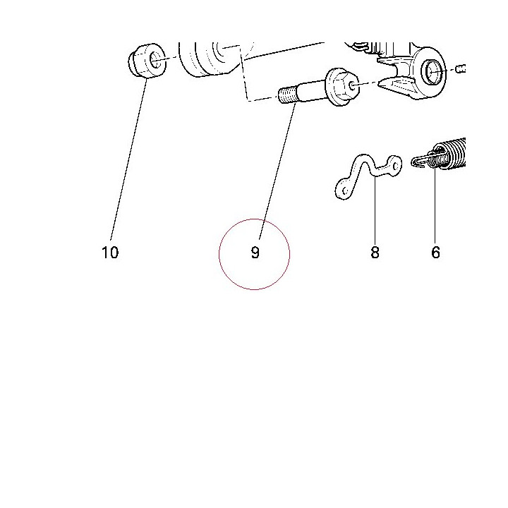 Axle, side stand 82111031A