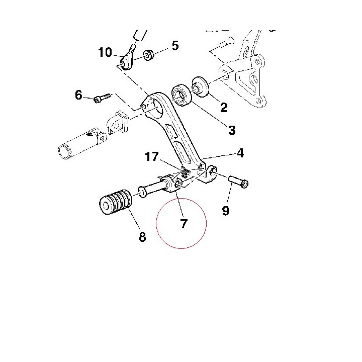 Pin pedal 82111071A