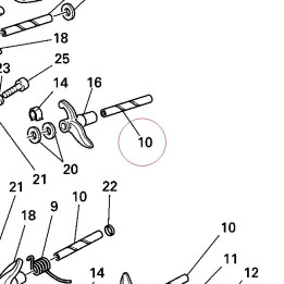 Rocker arm pin 82111151A