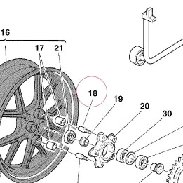 Spring drive fixing bush 82111352A