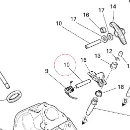 Shaft, opening rocker 82111411A