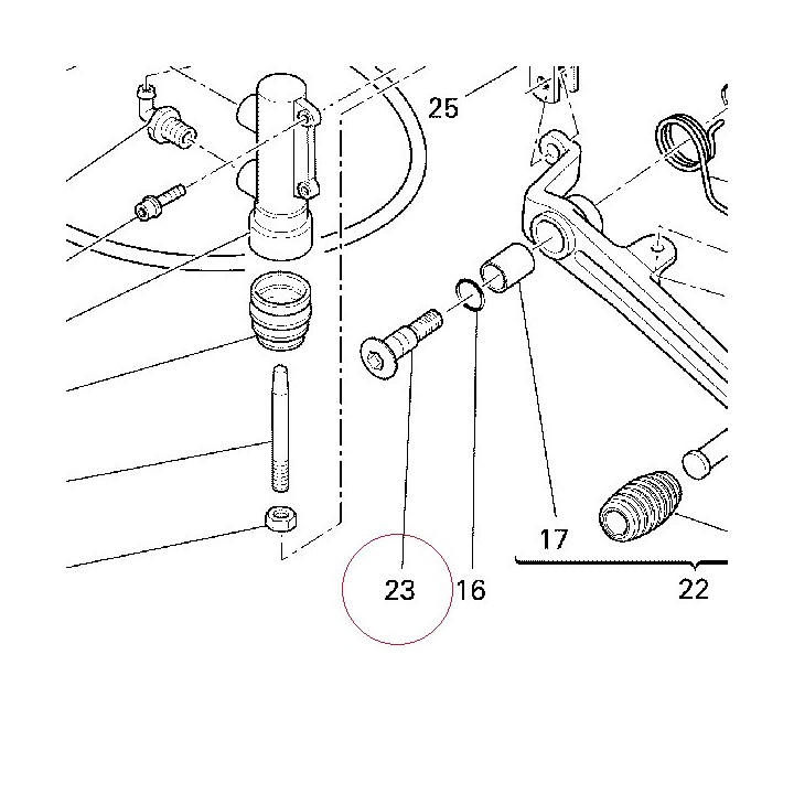Pin pedal 82111701A