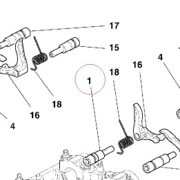 Close rocker arm axle 82111821A