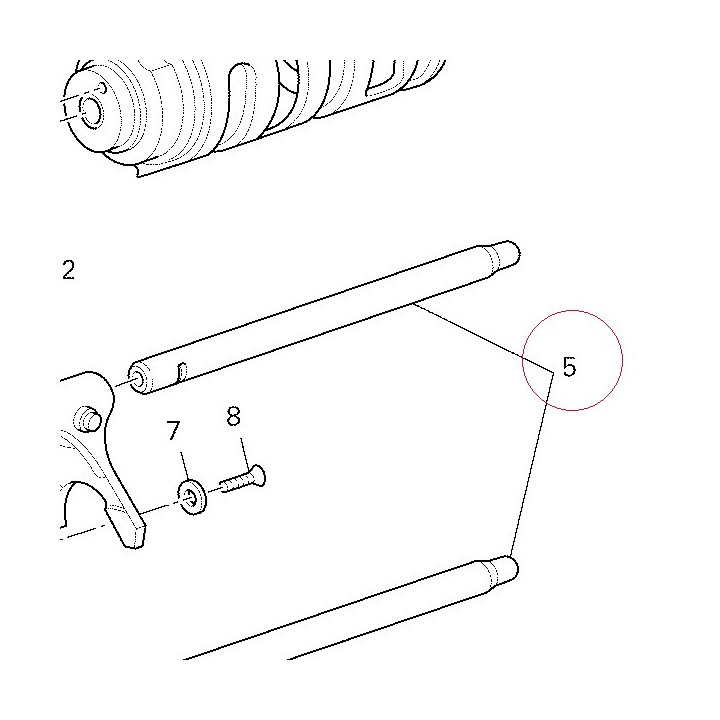 Axle gearshift fork 82111891A