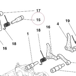 Close rocker arm axle 82112141A