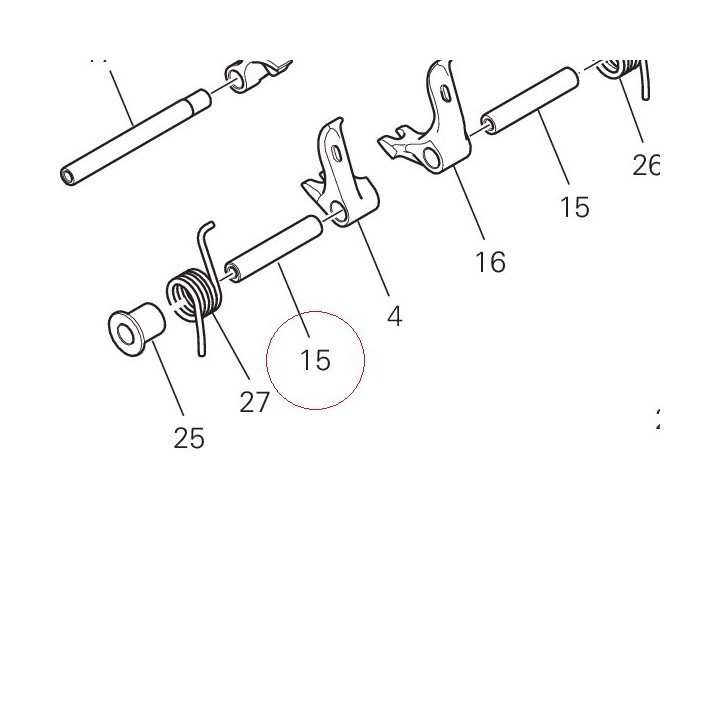 Close rocker arm axle 82112231B