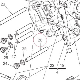 Opening rocker shaft short 82113361A