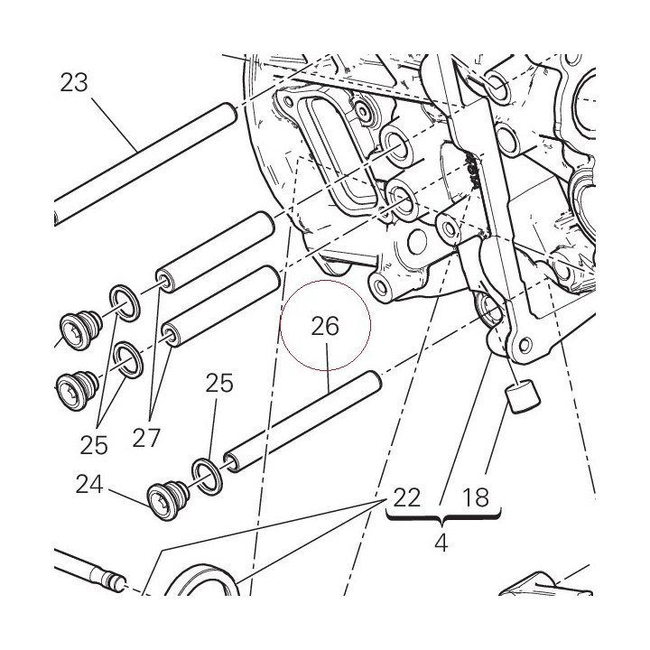 Opening rocker shaft short 82113361A