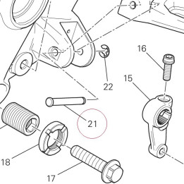 Footrest pin 82115001AA
