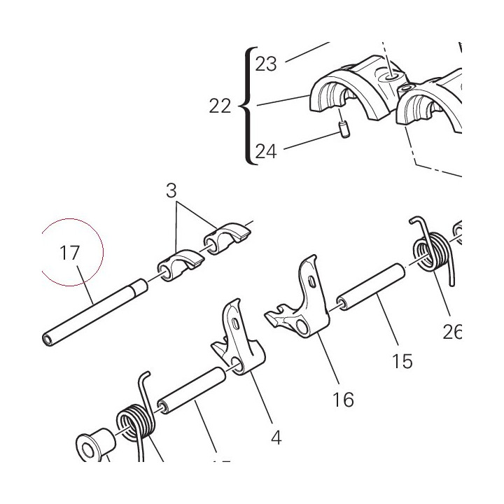 Shaft, opening rocker 82115711A
