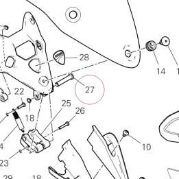 Bolt, pivot 82118311AA