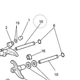 Rocker arm pin 821Z0011A