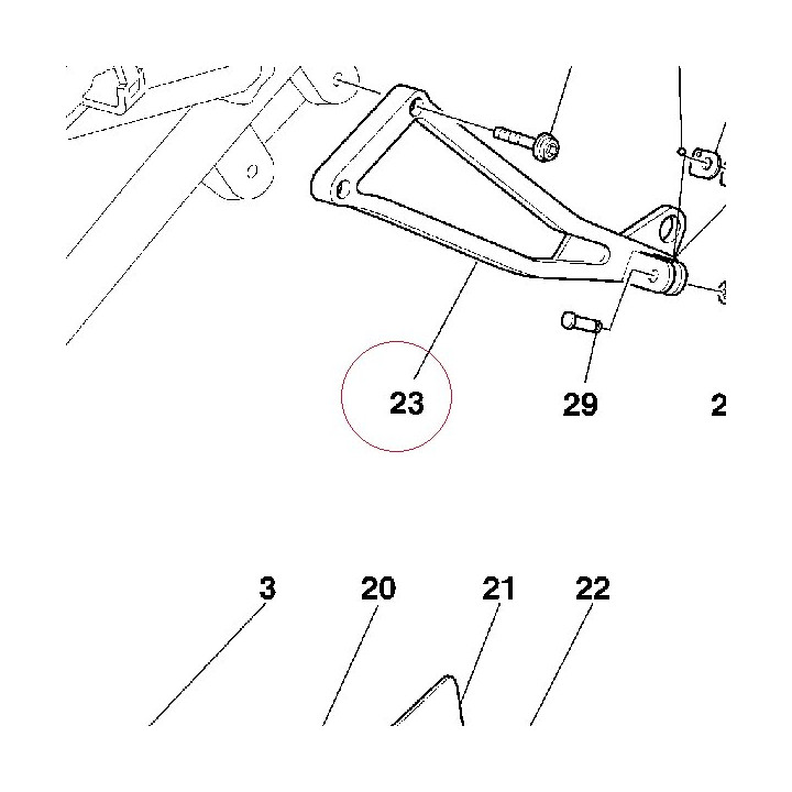 Bracket, pillion footrest left 82410461A