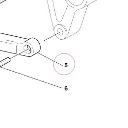 Bracket front right footrest 82411041A