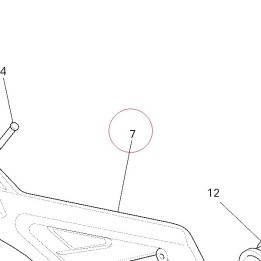 Bracket, right foot rest holder 82411192AG