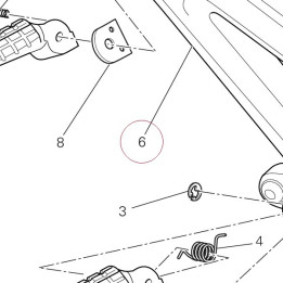 Bracket, right foot rest holder 82411441B