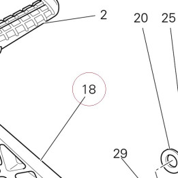 Bracket, left foot rest holder 82411451C